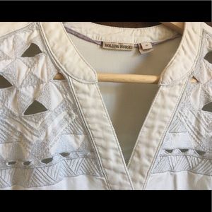 Anthropologie Holding Horses cut work lace blouse